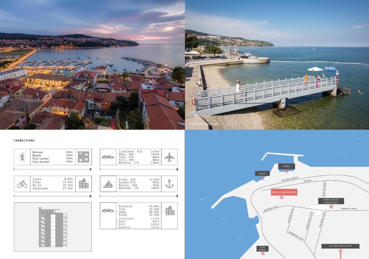 Koper Seaside Residence Eksteriør billede